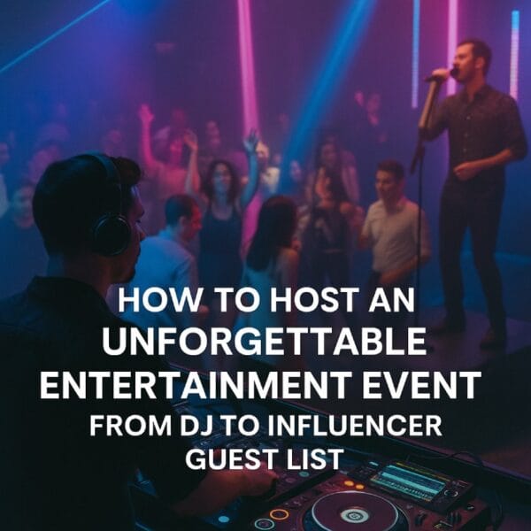 How to Host an Unforgettable Entertainment Event: From DJ to Influencer Guest List 7 How to Host an Unforgettable Entertainment Event From DJ to Influencer Guest List