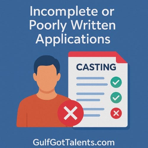 Top Mistakes New Models Make When Applying for Auditions 5 Incomplete or Poorly Written Applications