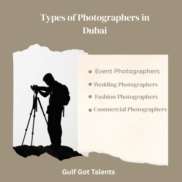 Types of Photographers in Dubai